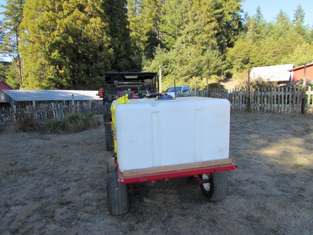 trailer with water tank